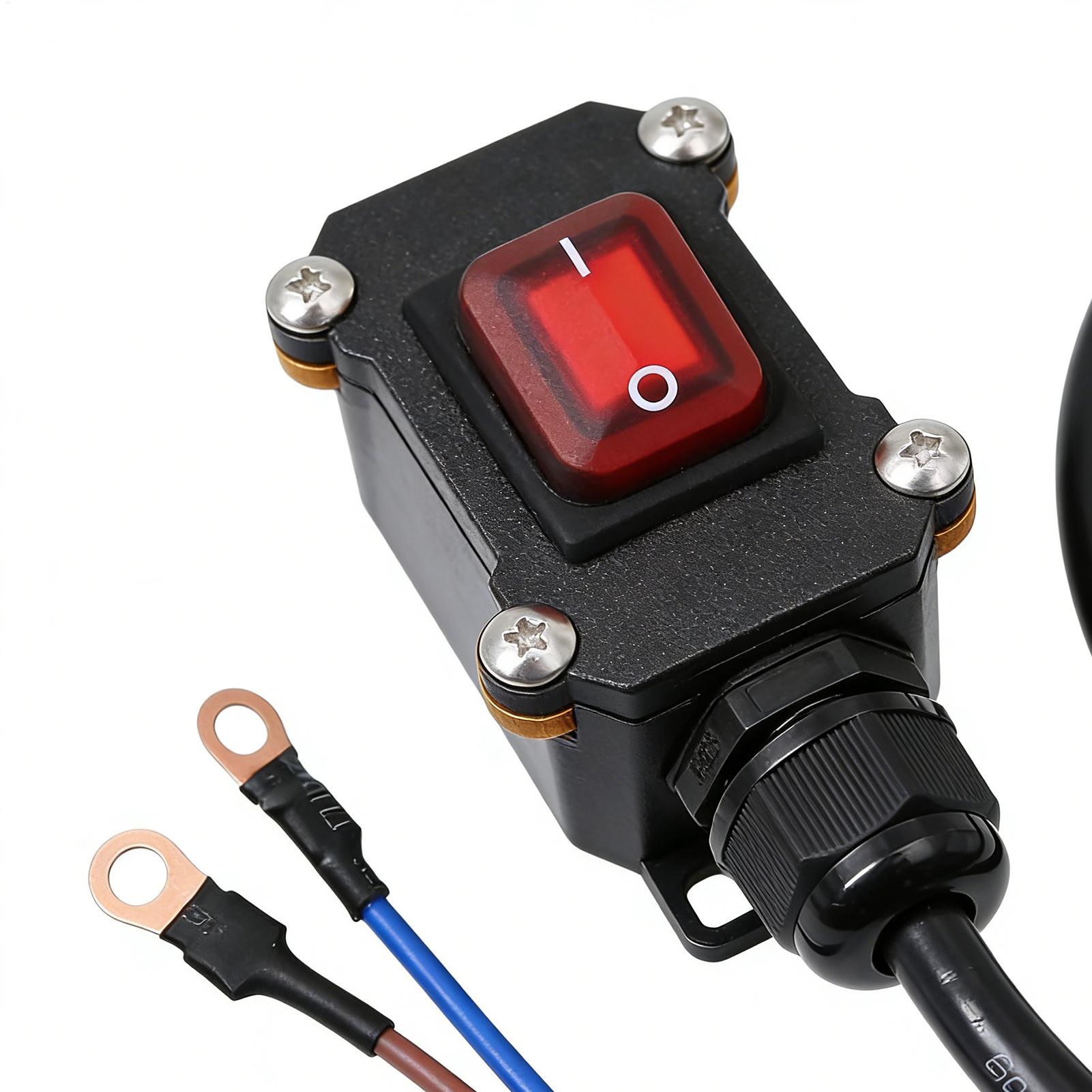 Outdoor Power Disconnect - ตัวตัดการเชื่อมต่อแบตเตอรี่ 12V/24V กันน้ำ สำหรับรถจักรยานยนต์ รถยนต์ เรือเดินทะเล