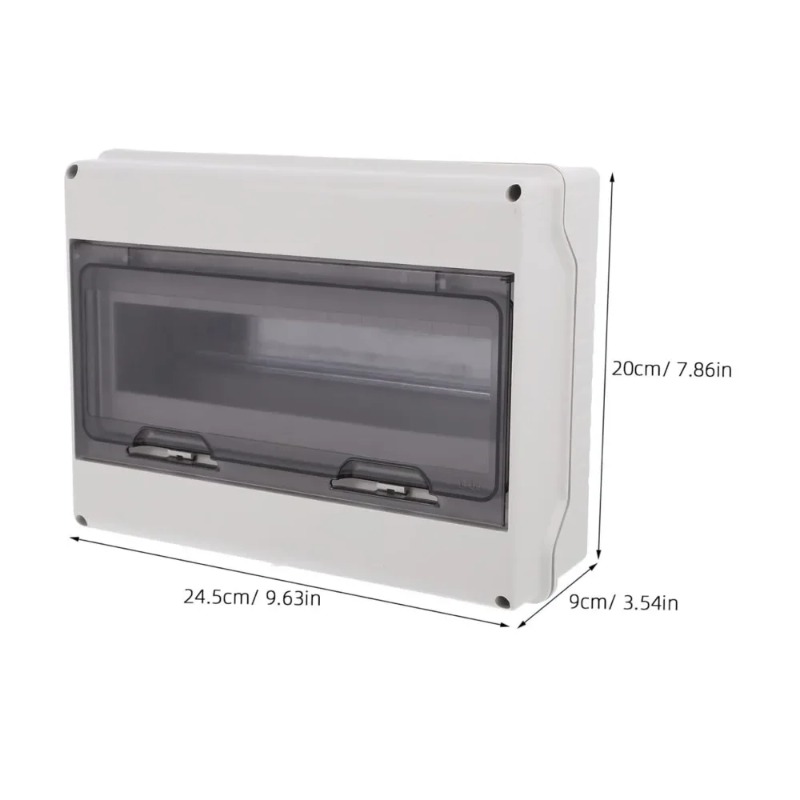 Outdoor Power Outlet Box - กล่องรวมสายไฟแบบกันน้ำ 12 ทาง สำหรับภายนอกอาคาร กล่องจ่ายไฟฟ้า พร้อมเบรกเกอร์
