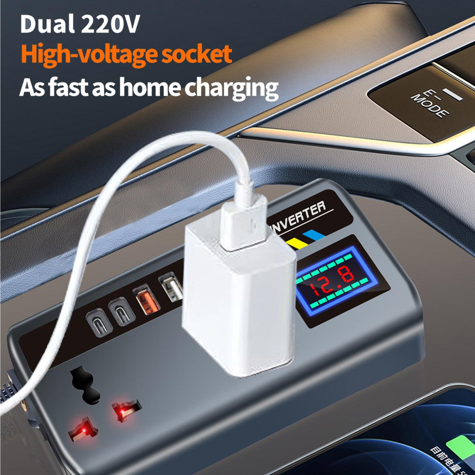 Outdoor Power Outlet Extension - อินเวอร์เตอร์ในรถยนต์ แปลงไฟรถยนต์ 12V/24V เป็น 220V 2