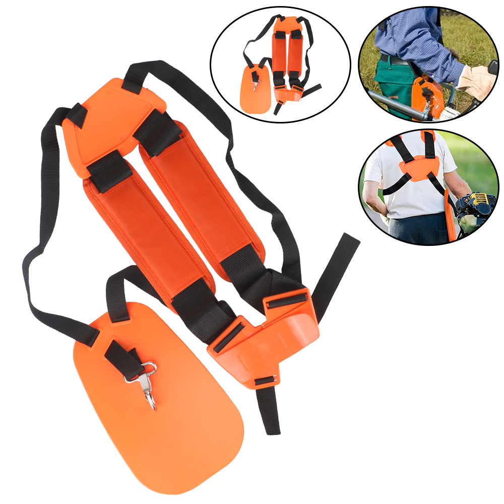 Brush Cutter Strap - Strimmer เข็มขัดเบาะรูปตัว W สายคล้องไหล่คู่สะดวกสบายประหยัดแรงงานสำหรับเครื่องตัดแปรงเล็มสวน
