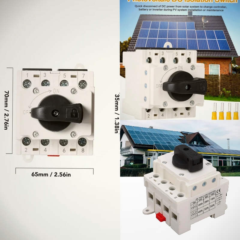 Outdoor Power Disconnect - สวิตช์ตัดการเชื่อมต่อ DC แบบพรีเมียม 4P 1000V 32A,