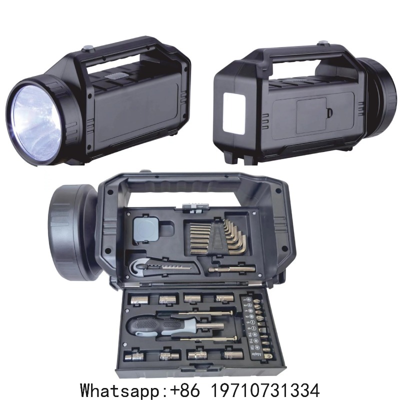 Outdoor Power Kit - ชุดโคมไฟและเครื่องมือสำหรับตั้งแคมป์ 2-in-1 – ไฟฉาย LED กำลังสูง