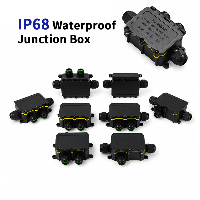 Outdoor Power Outlet Box - กล่องต่อสายไฟกันน้ำ IP68 แบบ 2-8 ทาง 6