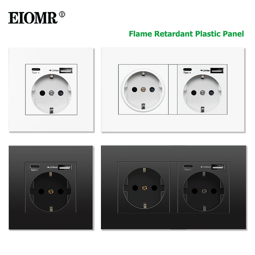 Outdoor Power Outlet - EIOMR EU มาตรฐาน Power Socket, เดี่ยวและคู่