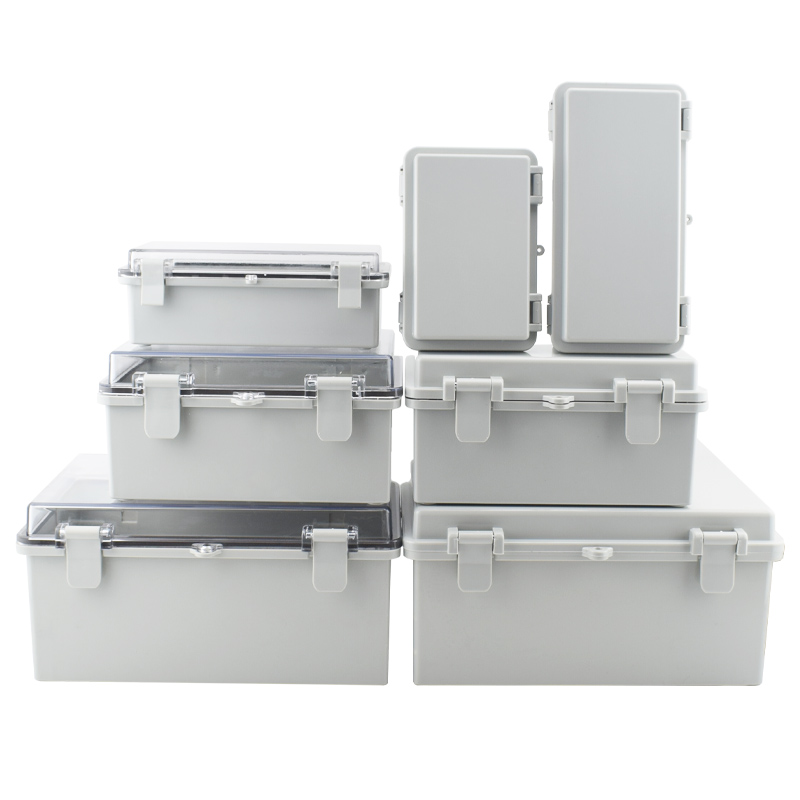 Outdoor Power Outlet Box - ตู้พลาสติก IP67กันน้ำพร้อมบานพับกล่องเชื่อมต่อไฟฟ้าปิดสนิทสวิตช์กระจายไฟกลางแจ้ง