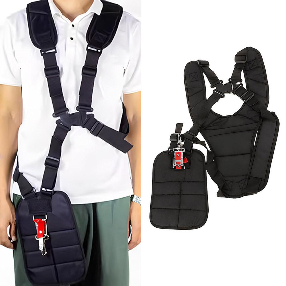 Brush Cutter Strap - เครื่องตัดแต่งกิ่งไม้แบบใช้ไฟฟ้า เครื่องตัดหญ้าแบบสองใบมีด สายสะพายสำหรับเครื่องตัดหญ้าและเครื่องเล็มกิ่งไม้ อุปกรณ์เสริมสายรัดปรับระดับได้