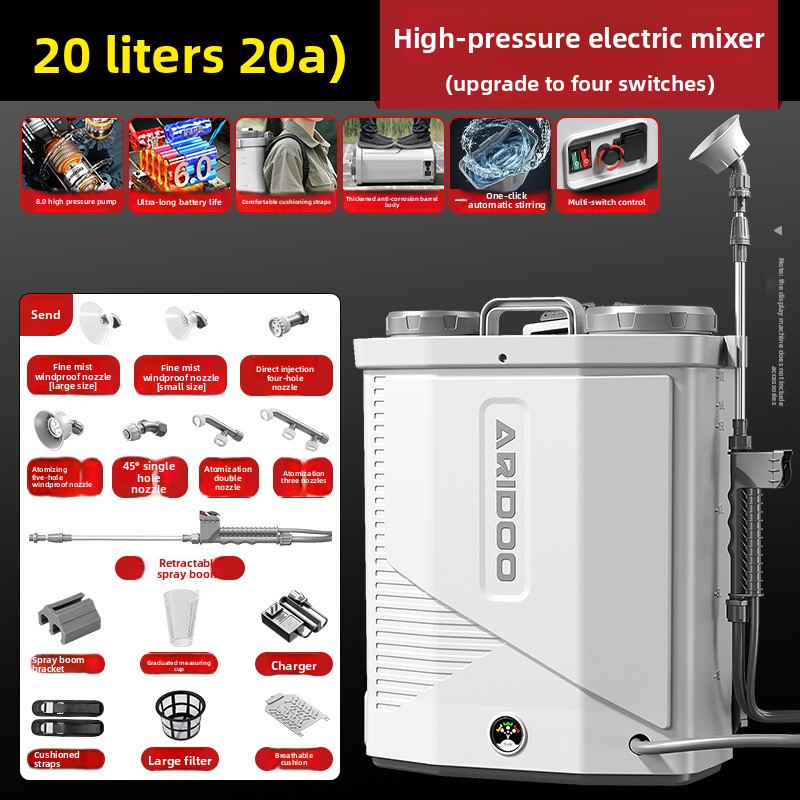 เครื่องพ่นยาไฟฟ้าแรงดันสูงแบบส - Electric Sprayer Backpack บทวิจารณ์และราคา