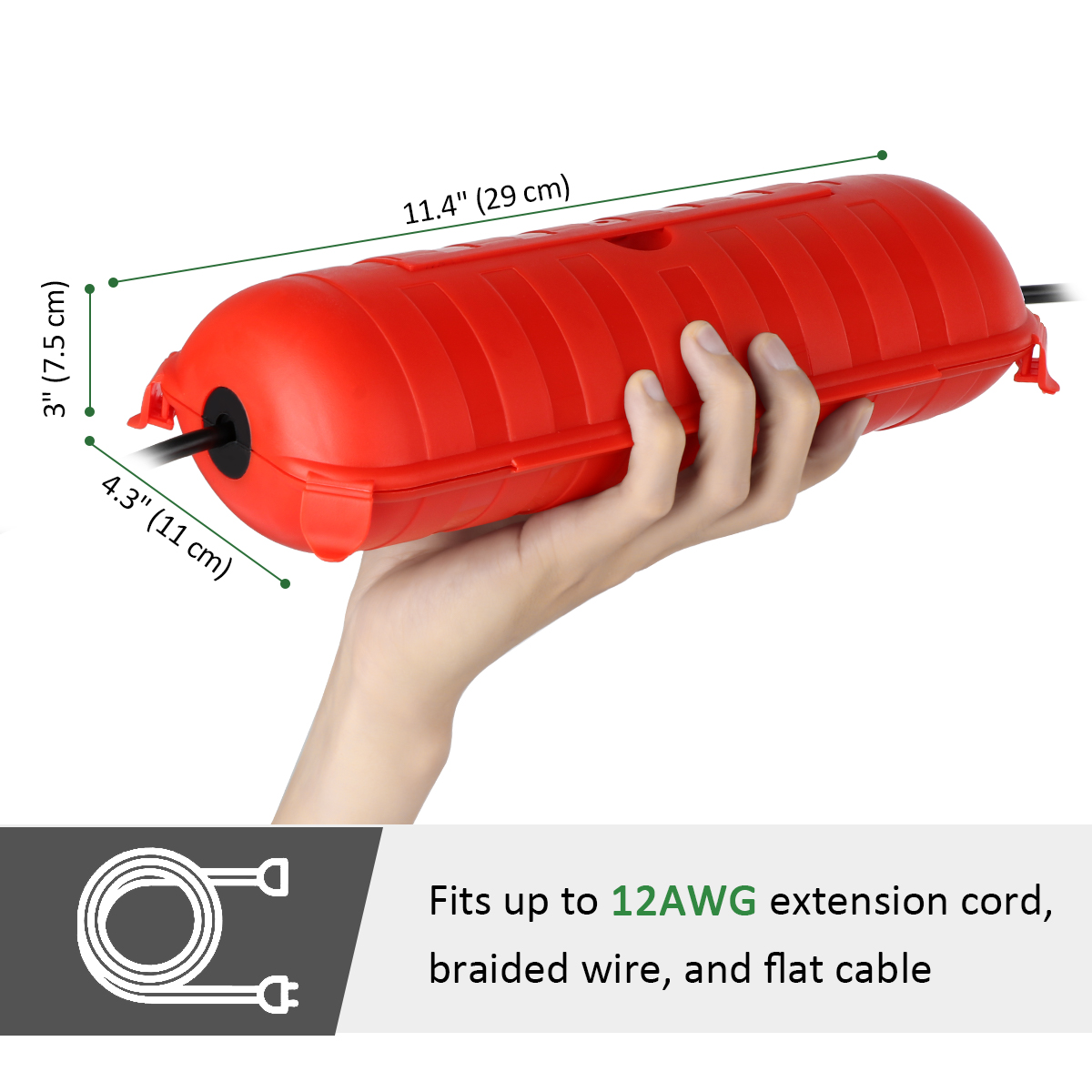กล่องต่อสายไฟกันน้ำกลางแจ้ง IP - Outdoor Power Outlet Extension บทวิจารณ์และราคา