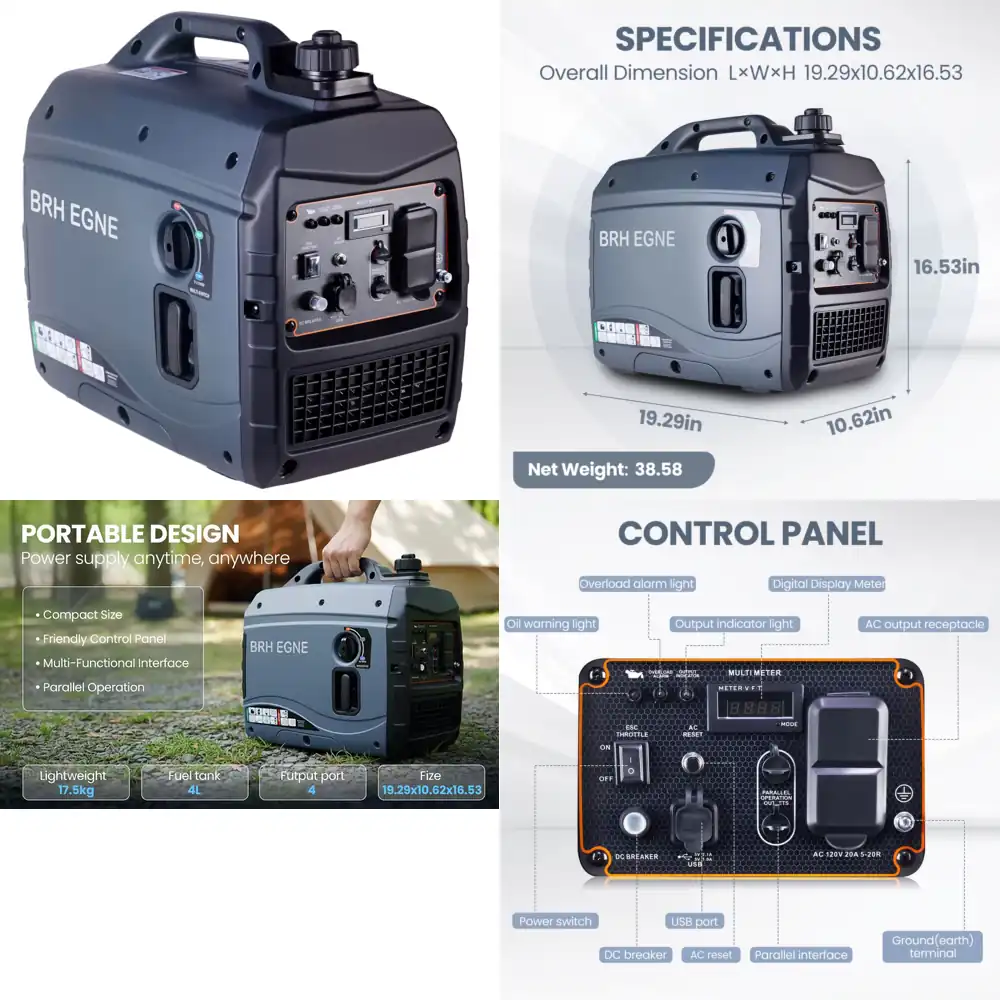 เครื่องกำเนิดไฟฟ้าอินเวอร์เตอร - Portable Generator Inverter บทวิจารณ์และราคา