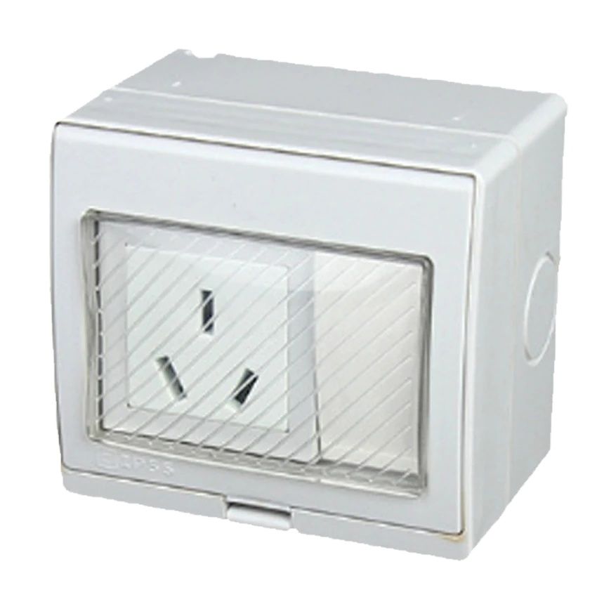 เต้ารับติดผนังกันน้ำ AU 16A 25 - Outdoor Power Outlet Extension บทวิจารณ์และราคา