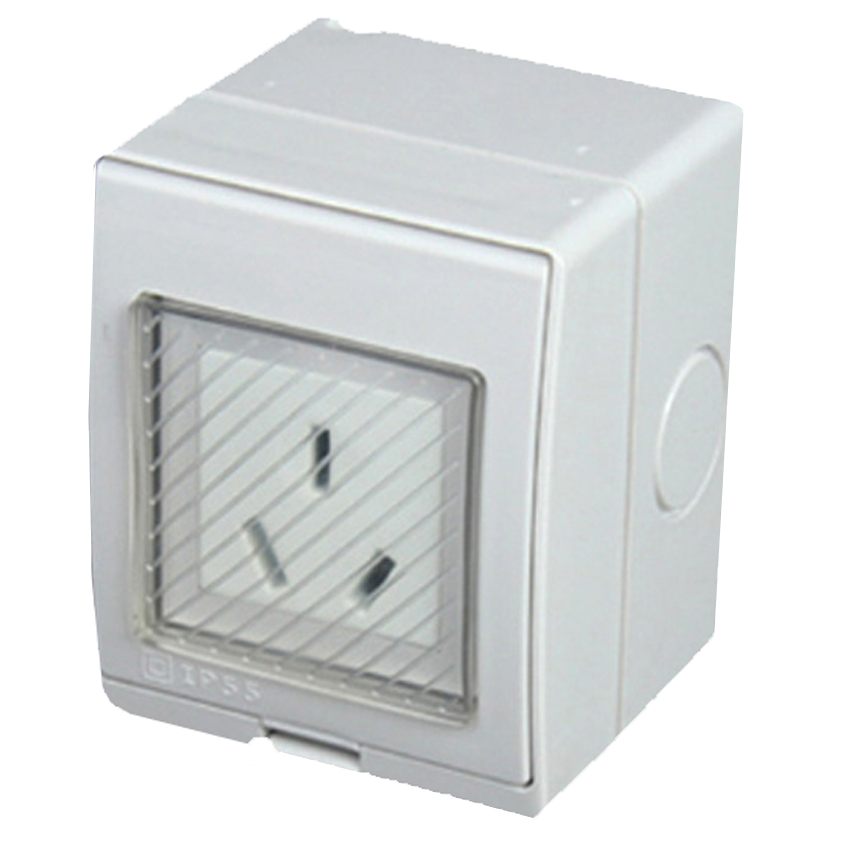 เต้ารับติดผนังกันน้ำ AU 16A 25 - Outdoor Power Outlet Extension บทวิจารณ์และราคา