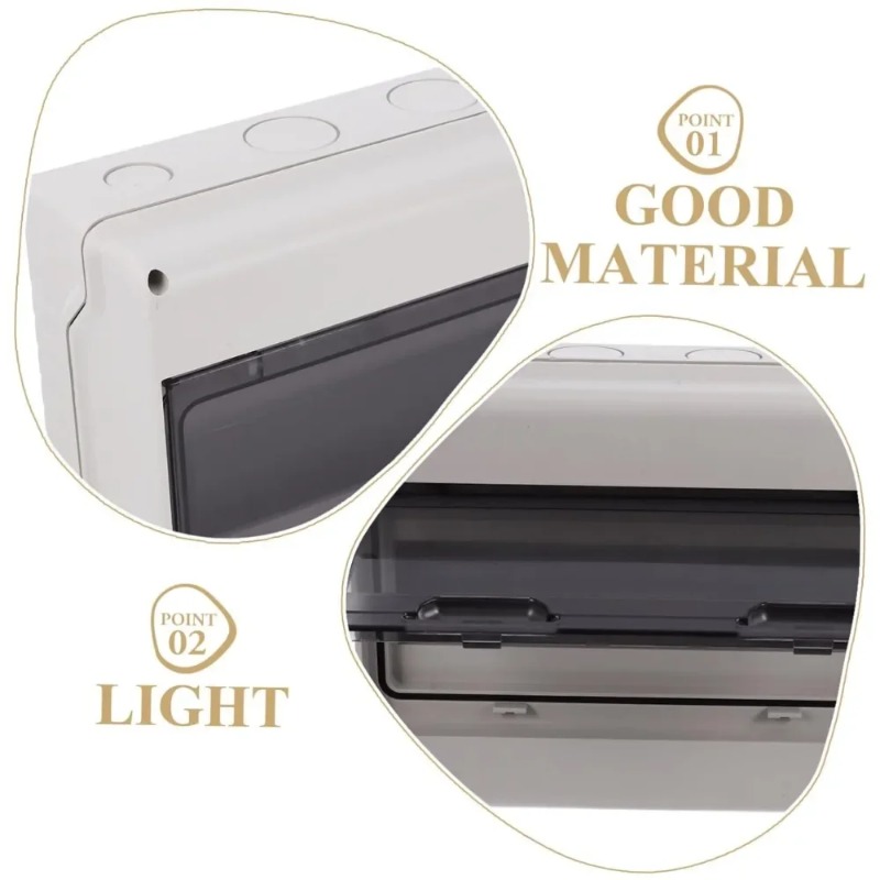 กล่องรวมสายไฟแบบกันน้ำ 12 ทาง  - Outdoor Power Outlet Box บทวิจารณ์และราคา