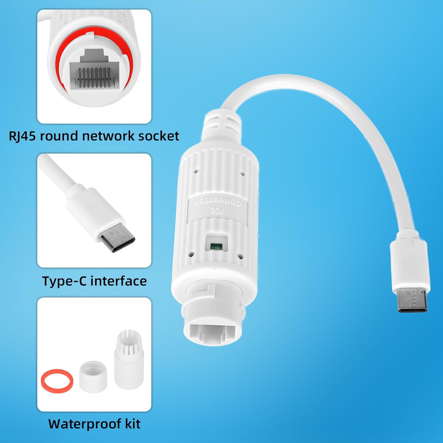 ตัวแปลงไฟ POE เป็น USB-C สำหรั - Outdoor Power Adapter Usb บทวิจารณ์และราคา
