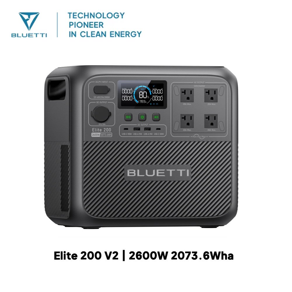 【รีนิว】BLUETTI Elite 200 V2 สถ - Portable Generator Inverter บทวิจารณ์และราคา