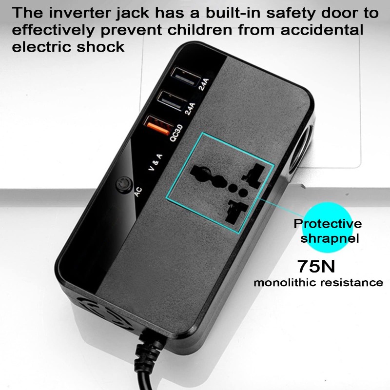 อินเวอร์เตอร์รถยนต์แบบพกพา 200 - Outdoor Power Adapter Usb บทวิจารณ์และราคา