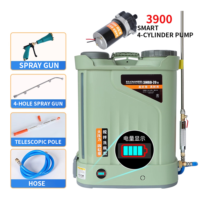 เครื่องพ่นยาเกษตรแบบปั๊มสี่สูบ - Electric Sprayer Backpack บทวิจารณ์และราคา