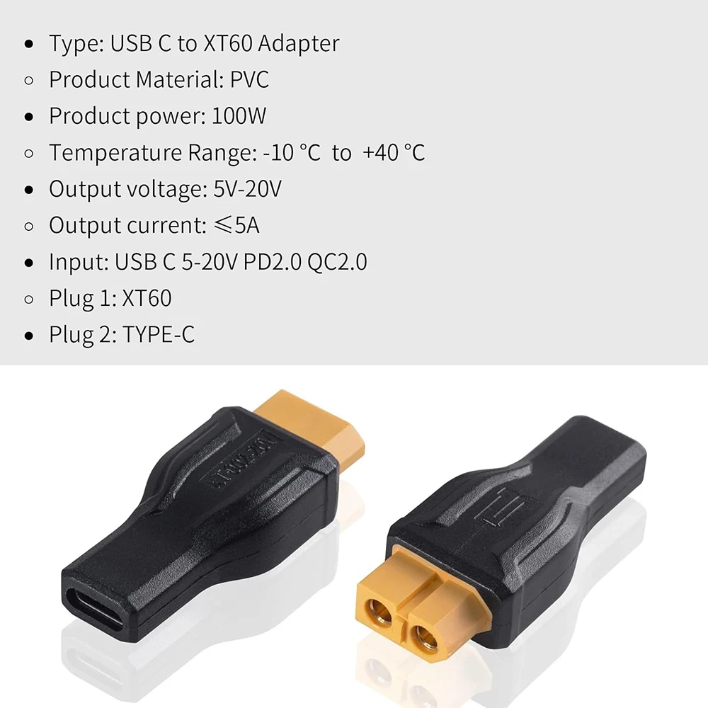 USB C ถึง XT60 อะแดปเตอร์แปลง  - Outdoor Power Adapter Usb บทวิจารณ์และราคา